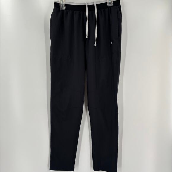 Fabletics Medium Black Gray The Take Over Waist Drawstrings Workout Joggers - Picture 3 of 4